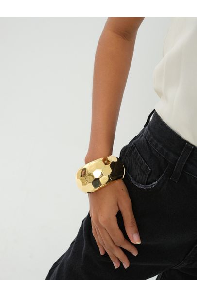 Pulseira Martelada Rosana Bernardes - DOURADO
