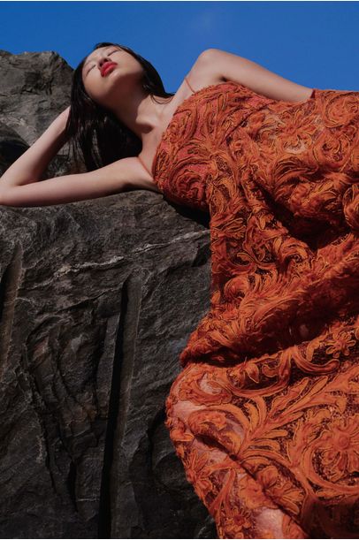 Vestido Daria Longo Cris Barros - Rust