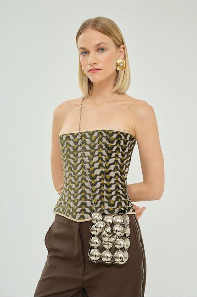 Bolsa Placas Maleavel Rosana Bernardes - PRATA