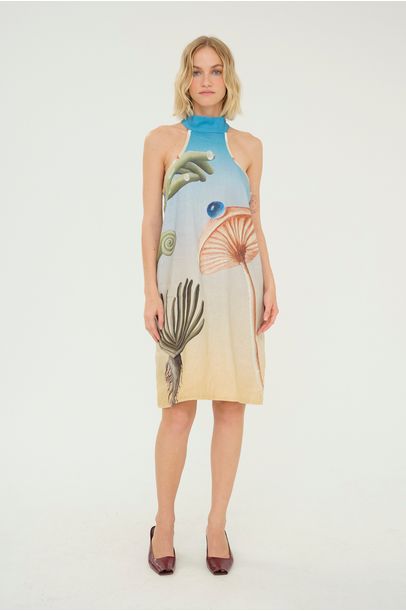 Vestido Mini Jardim Framed + Nathalie Edenburg - MULTICOLORIDO