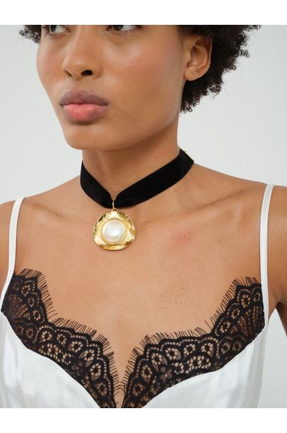 Choker Veludo Vitoria Rosana Bernardes - DOURADO