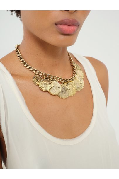 Colar Curto Império Ouro Rosana Bernardes - DOURADO