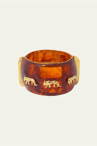 Pulseira Pantera Resina Rosana Bernardes - MARROM