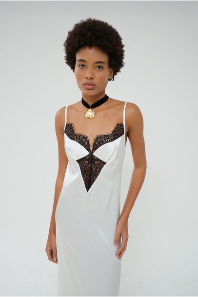 Vestido Crafts All Most Vintage + Helena Barbero - OFF WHITE