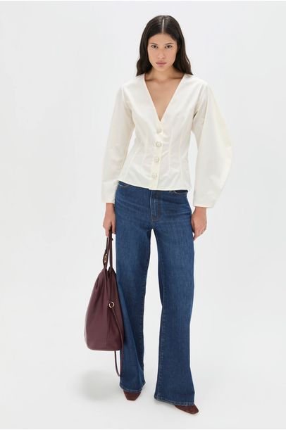 Top Zia Cris Barros - Off White