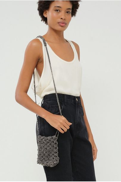 Bolsa Safira Mil Linhas - CINZA