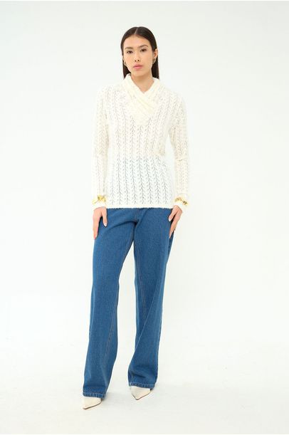 Blusa Gola Alta Beliza Framed - OFF WHITE