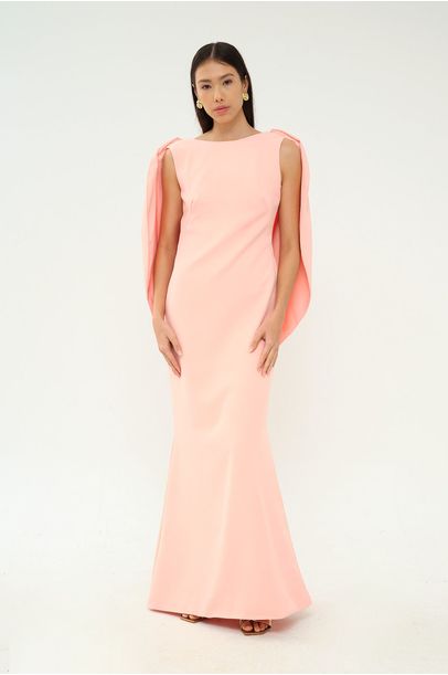 Vestido Longo Ostra Minú - ROSA