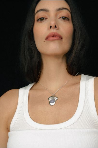 Colar Mushroom Necklace  Nathalie Edenburg - Prata