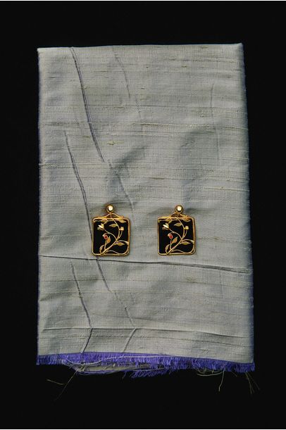 Brinco Vine Earrings Nathalie Edenburg - Dourado