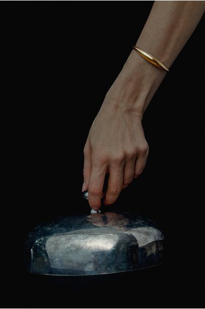Bracelete Lunar Bracelet Vermeil Nathalie Edenburg - Dourado