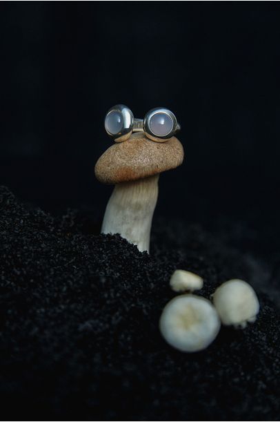 Anel Porcini Ring Chalcedony Nathalie Edenburg - Prata