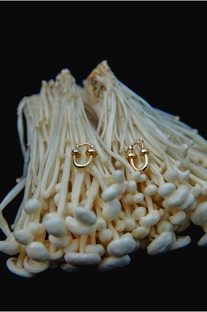 Brinco Cogu Hoop Earrings Vermeil Nathalie Edenburg - Dourado