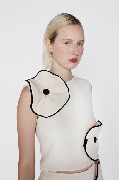 Top Fiori Creme Lo De Lui - Bege