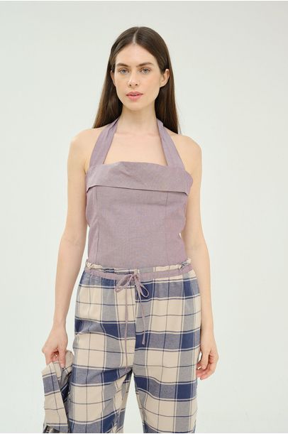 Top Decotado Reto Le Shay - Roxo