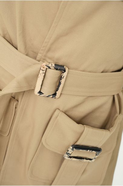 Trench Coat Caqui Le Shay - Bege