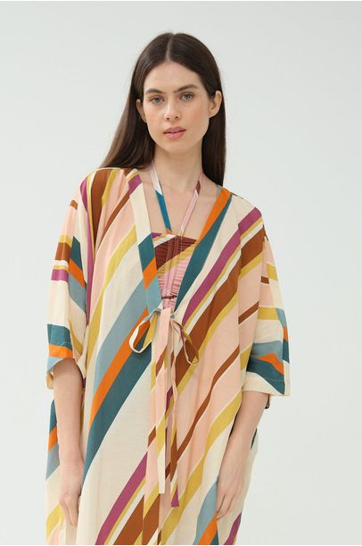 Robe Longo Adriana Degreas - MULTICOLORIDO
