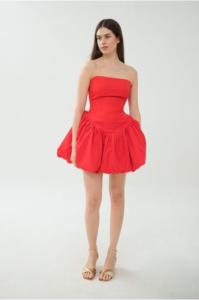 Vestido Mini Viola Mayara Junges - VERMELHO