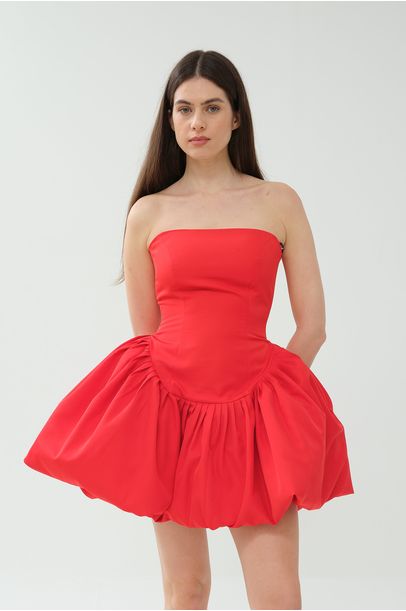 Vestido Mini Viola Mayara Junges - VERMELHO