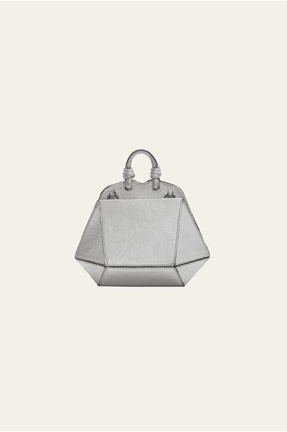 Micro Bolsa Diamante Prata Soleah - PRATA