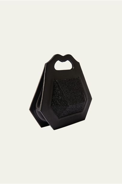 Handbag Diamond Essence Preto Shiny Soleah - PRETO