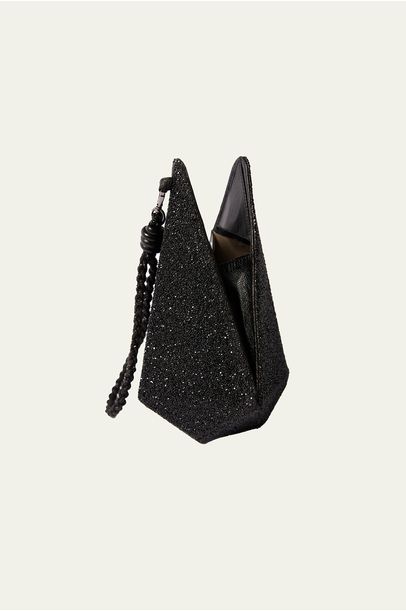 Clutch Diamond Essence Preto Shiny Soleah - PRETO