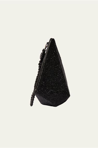 Clutch Diamond Essence Preto Shiny Soleah - PRETO