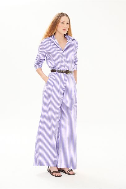 Calça Veronica Listrada Olive You - Roxo