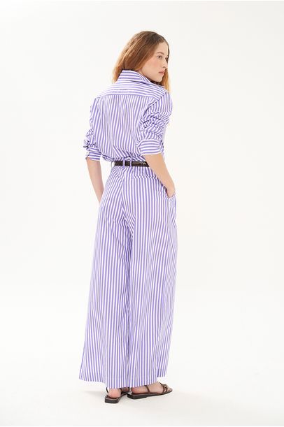 Calça Veronica Listrada Olive You - Roxo