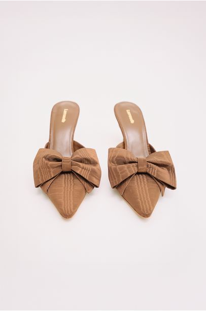 Sandália Mule Elle Pump Larroudé - MARROM
