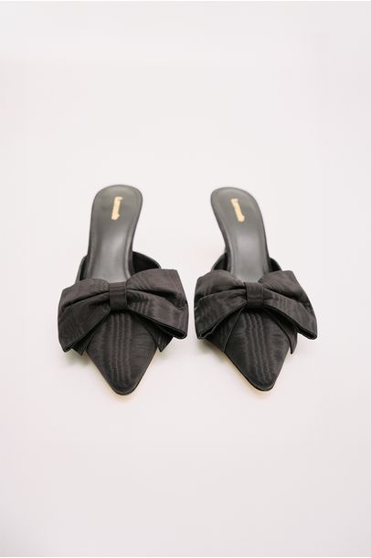 Sandália Mule Elle Pump Larroudé - PRETO