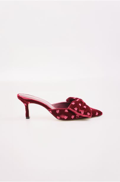 Sandália Mule Elle Pump Larroudé - VINHO