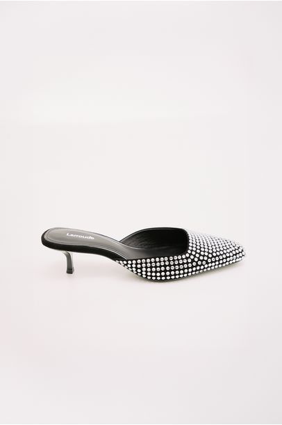 Sandália Mule Crystal Larroudé - PRETO