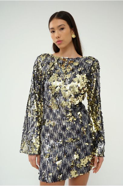 Vestido Mini Melina Vic - DOURADO