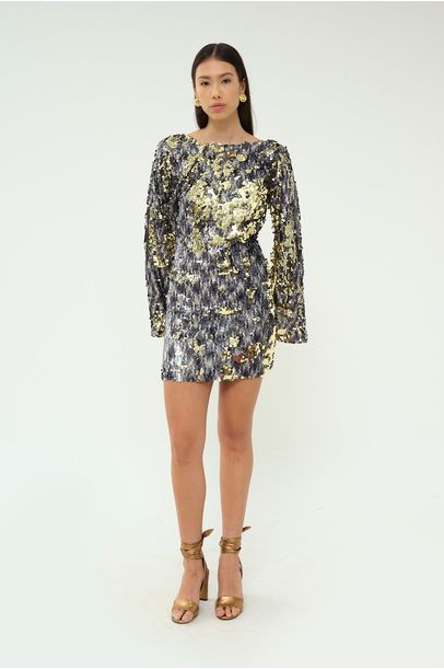 Vestido Mini Melina Vic - DOURADO