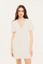 Vestido Mini Malta Clemence - OFF WHITE 0