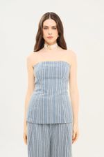 Blusa SM Striped Clemence - AZUL 0