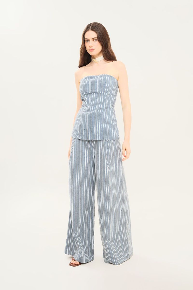 Blusa SM Striped Clemence - AZUL 1