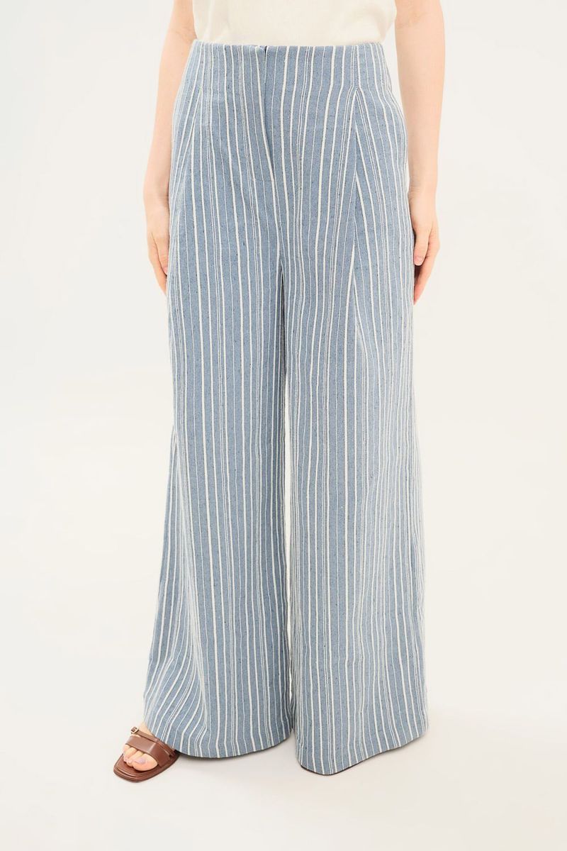 Cal a Pantalona Striped Clemence - AZUL 1