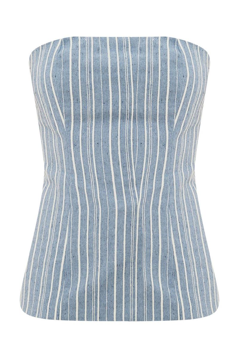 Blusa SM Striped Clemence - AZUL 4