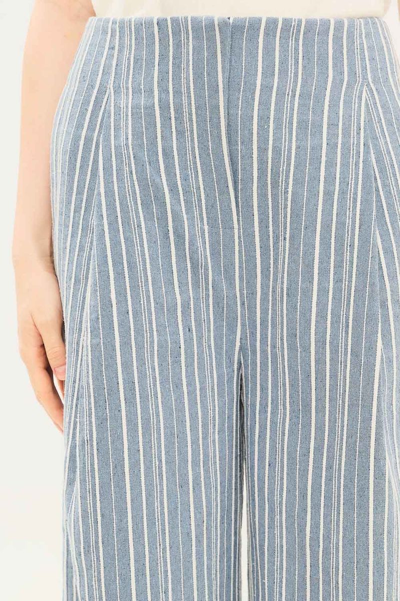 Cal a Pantalona Striped Clemence - AZUL 2