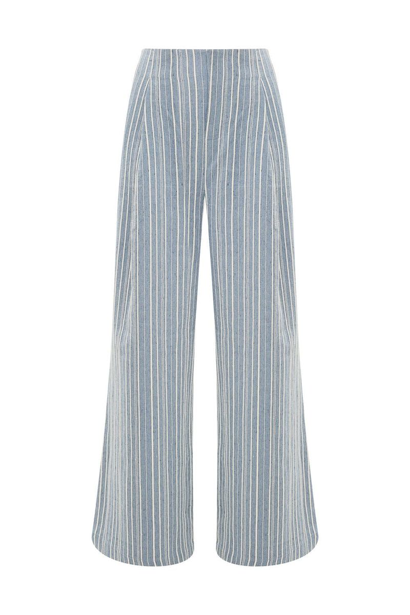 Cal a Pantalona Striped Clemence - AZUL 4