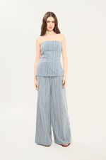Cal a Pantalona Striped Clemence - AZUL 0