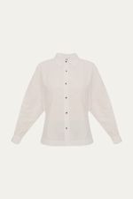 Camisa Manga Longa Acinturada Bdln - OFF WHITE 0