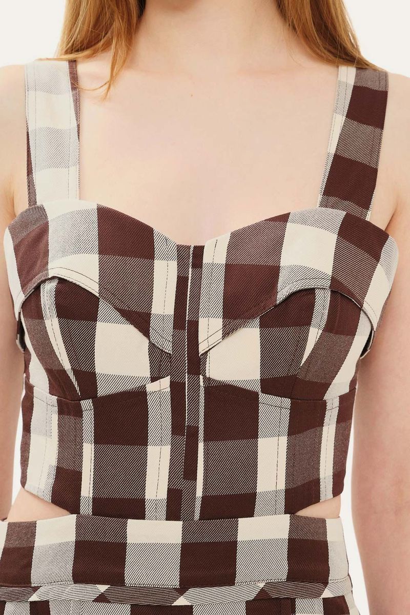 Vestido Longuete Vic Cach  - XADREZ 1