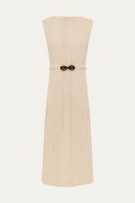 Vestido Midi Raquel Malha Natural Norah Jour Et Nuit - OFF WHITE 4