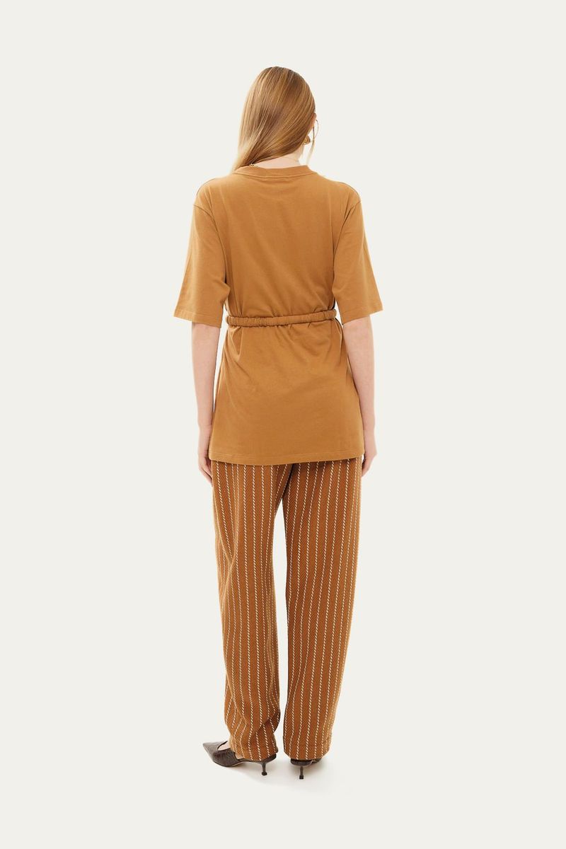 T-shirt Long Cinto Norah Jour Et Nuit - CARAMELO 3