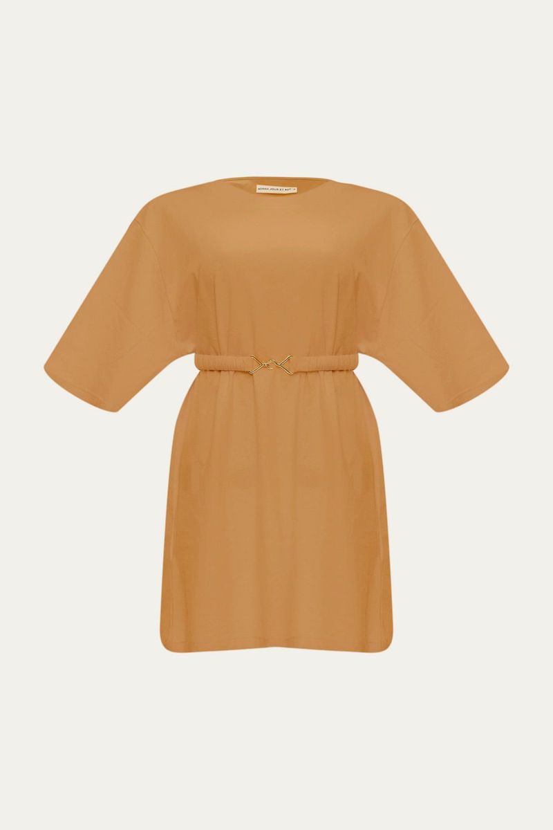 T-shirt Long Cinto Norah Jour Et Nuit - CARAMELO 4