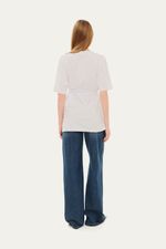 T-shirt Long Cinto Norah Jour Et Nuit - BRANCO 3