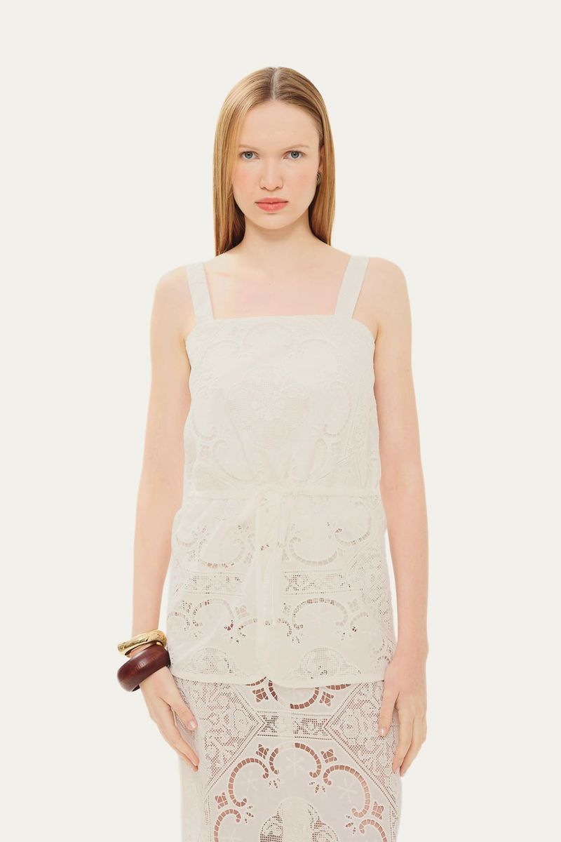 Regata Cec lia Linnen - OFF WHITE 0